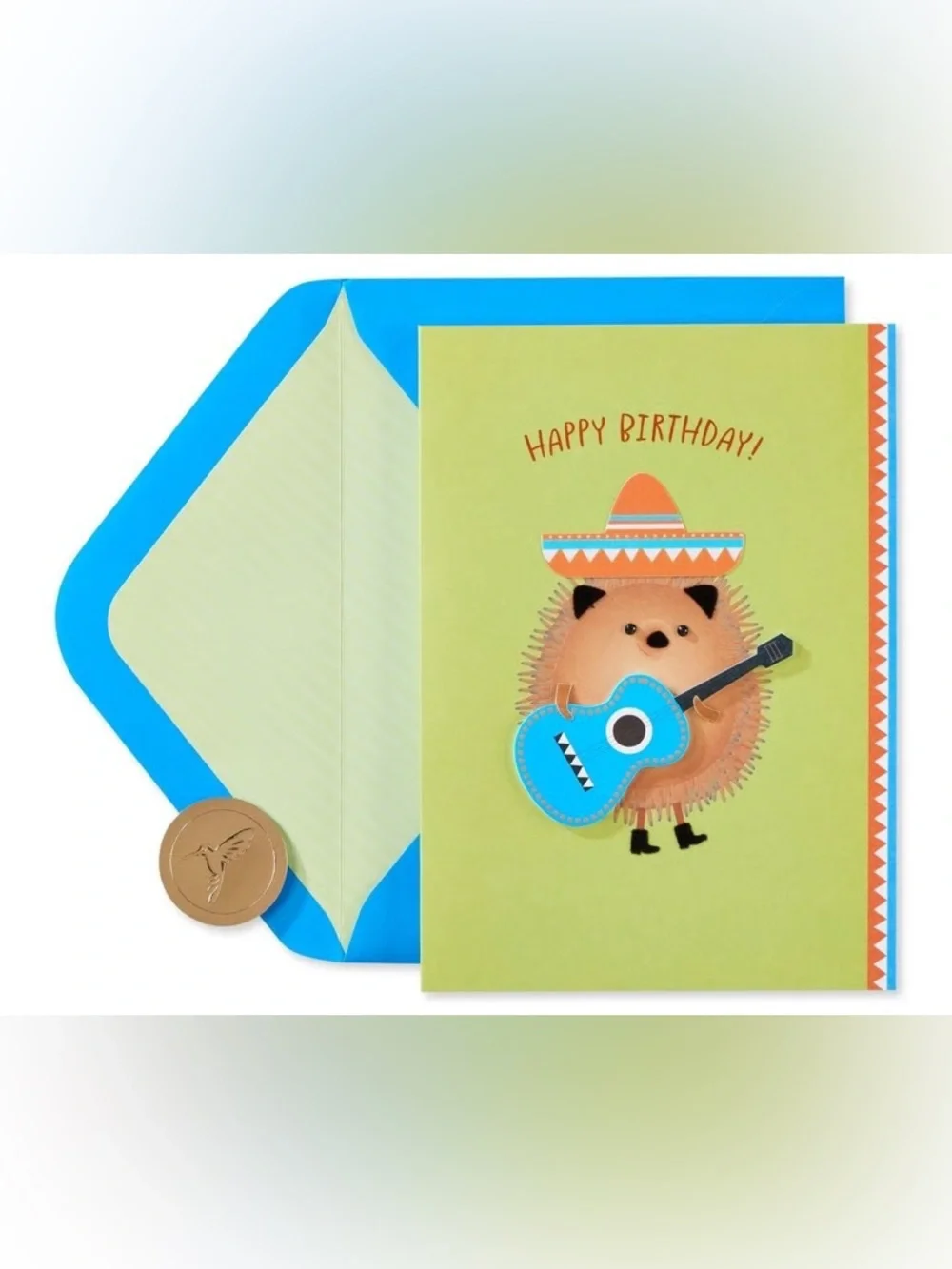 🆕Papyrus Festive Hedgehog Birthday Greeting Card